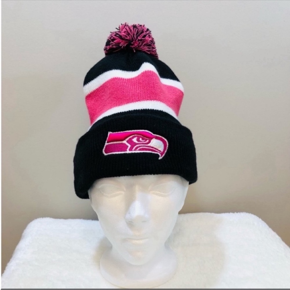NFL Pink and Black Women's Beanie